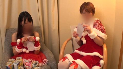 【個撮】サンタコスした可愛いお*さんたちをナンパ。ノリと勢いでイタズラすると発情してスイッチON。