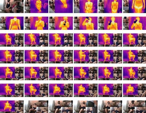 赤外線サーモグラフィーカメラでスクール水着姿を撮影したら透けるのか＆オナニーすると熱くなるのか？