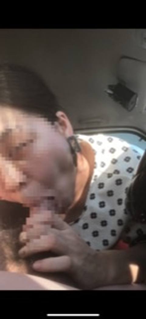 【素人淫乱　寝取られ人妻】車内での長時間フェラチオ　人妻　不倫　寝取られ