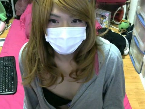 【女装】風華ちゃんの有料放送オナニーティシュオナニー②