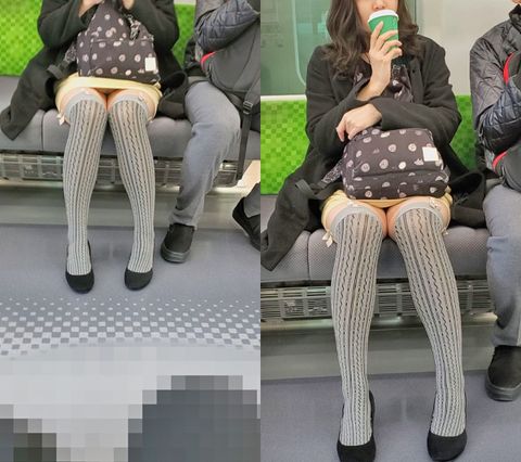 再会・・・朝帰り*はやっぱりパンティが　電車対面