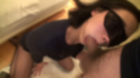 【熟女個撮】舌でねっとり舐め回し下品な音でオチ●チンにしゃぶりつく！手を使わない唾液たっぷり濃厚ノーハンドフェラごっくん【アラフォー素人】
