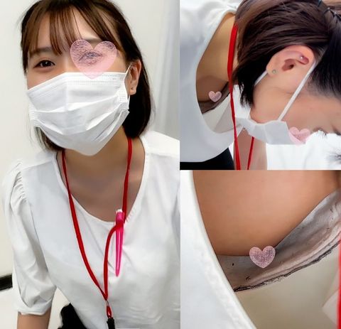 【OLの社内胸チラ】2名・人妻OLが掃除中に浮きブラ乳首！社内でノーガードすぎな健気な新人ちゃん