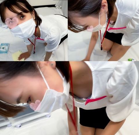 【OLの社内胸チラ】2名・人妻OLが掃除中に浮きブラ乳首！社内でノーガードすぎな健気な新人ちゃん