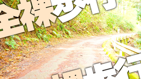 【全裸歩行】夏はもうすぐ目の前。綺麗な木漏れ日の中、全裸でお散歩♪