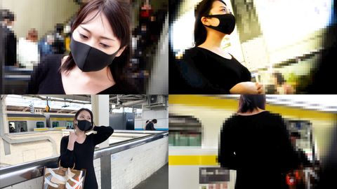 【電車*** #22】《スレンダー販売員》清潔感があって真面目そうな雰囲気の女を集団で囲って卑劣中出しSEX　嫌がり抵抗する声は誰にも届かない