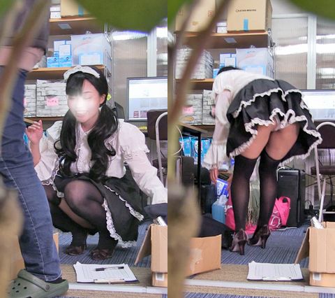 バレたのに・・・「(/ω＼)これが見たいの？」　コスプレ店員さんに変態スイッチが　通常カメラ版　レビュー記入いただけると特典で高画質動画プレゼント！
