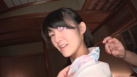 【美**×****】清楚系黒髪お嬢様と温泉旅館にて浴衣で乱れたい放題♡【パイパン×日焼け跡】