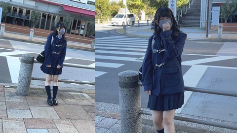 【完全顔出】黒髪清楚K③女子「え…?ここでするの?」Gcup**#サポ♡お小遣い稼ぎに****男のチンポ串刺し!!ﾑﾁﾑﾁ幼尻震わせ親戚の子ほど年の離れた発育途中オマンコに#ﾊﾟﾊﾟ精子注入♡