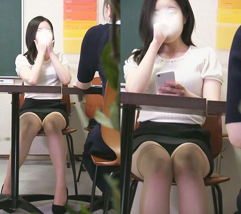 バレてもなおパンティ見放題かと思ったら・・・営業お*さんの舌打ち