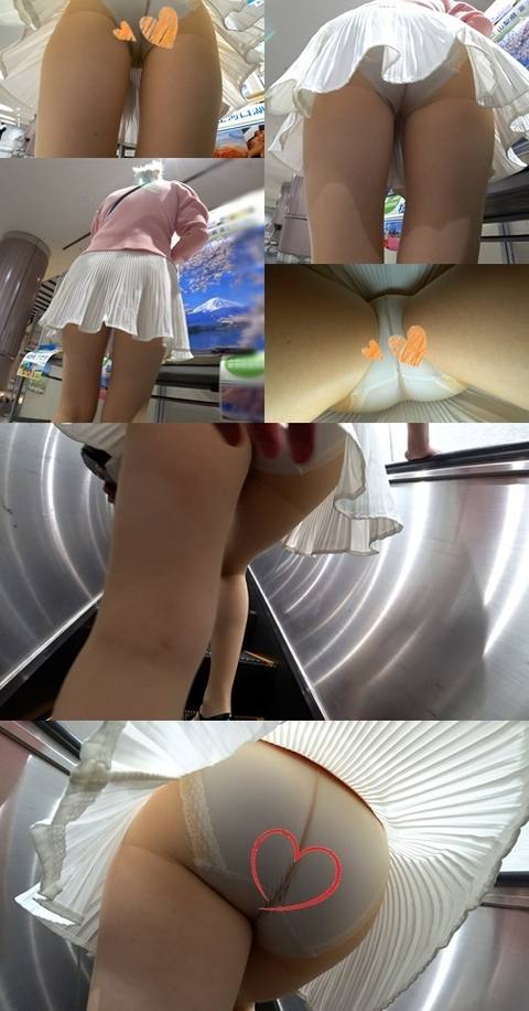 【ゆいな①】【スカートの中の秘密】パイスラ胸ポチ☆乳首ビンビンノーブラ散歩!!!
