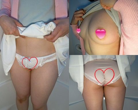 【ぱっちりお目目お*さん①】ノーブラ胸ポチ歩行☆乳首ビンビン物語!!!