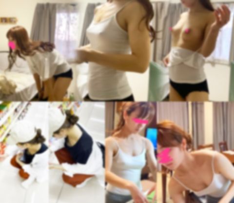 [Twenties, ex-model wife ⑧] A rare masturbation scene in which a camera set up when I was suspicious of cheating was shown in the car.