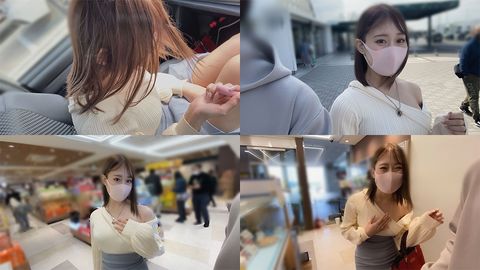 【Gカップ・美巨乳】コンカフェバイト**大生（20）☆まんこにリモバ→高速PAで悶絶びゅるびゅる☆高層ホテルで下界を見下ろし中出しおせっせ