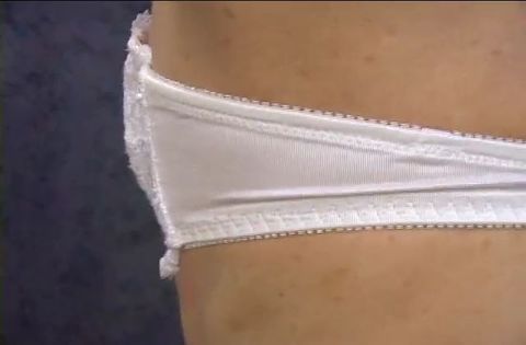 【下着フェチ】貧乳ブラジャー肩ひも無しに興奮