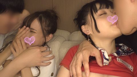 【個人撮影】ヤバ可愛！ロ●●リちびっこ★のん＆みーちゃん★彼氏を交換しながら仲良し中出しおせっせ♡