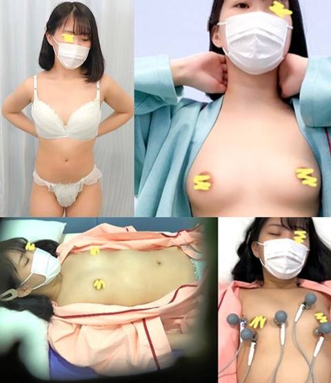 【#43セクハラ検診/触診/心電図】美乳過ぎる商社の美人OLさんのアナルとマ●コが丸見えに‼︎