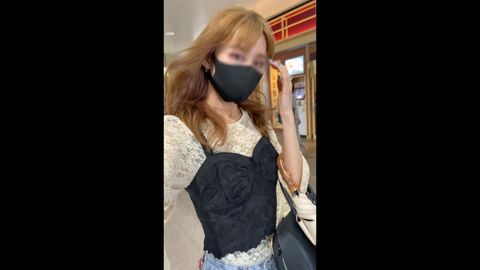 【個撮】22歳モデルは渋谷1◯9店員！イメチェンからの即フェラ即アナル舐めネバスペごっくん【完全顔出し】