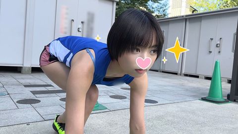 【腹筋凄すぎてエッロ！】スズちゃん 可愛すぎるショートヘア陸上**が腹筋バキバキにして絶頂♥膣奥に中出し精*種付けされてアヘアヘ昇天！爽やかなサラサラ髪が最高すぎるんだがっ！【最高に抜ける個撮】