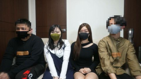 有名Youtuber「全○マンキン」コラボ第二弾！！！３８才童貞オジサンが初体験！！現*役**大生美**２人とイケメン童貞と、４Pで筆おろし！！