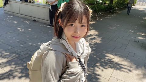 【鬼かわJD】****制服コスJDをSNSゲット＆即お持ち帰り。2か月前まで**だったドMビッチが玩具でアクメ絶頂でヨリ目でイキまくる合法**パコ♡【**顔もかわいい】
