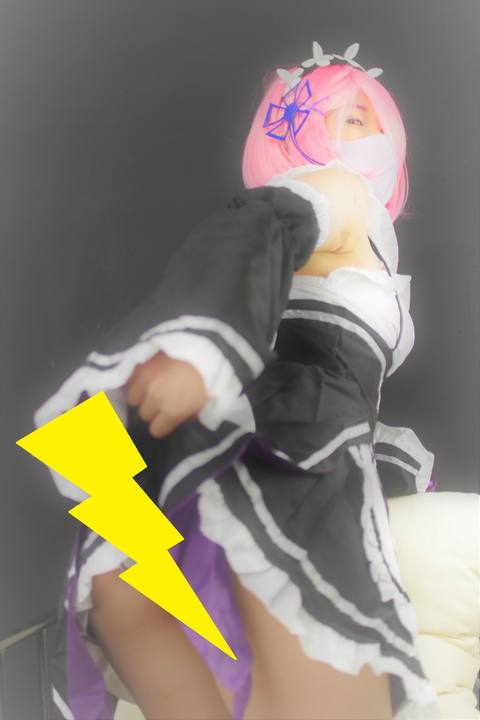 【完全素人18才】コスプレ撮影会　ラム+レム