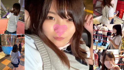 22時間着用【個人撮影】緑色が大好きなミントグリーンぱんつちゃんと**活_夜の観覧車でイチャラブデートシーンまで収録