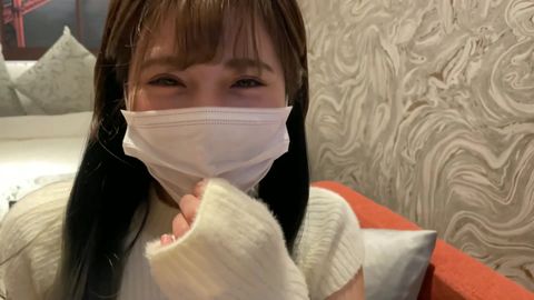 【無修正】白石〇衣似のエロあざとい美女カフェ店員に中出しセックス