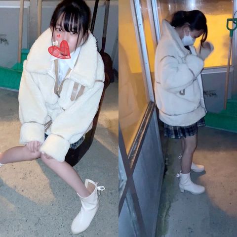 〈神回〉バスを待っている**がいたので、交渉してそのままバス停の中でフェラしてもらえましたw