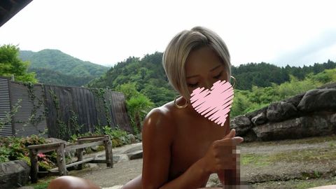 本編顔出し黒ギャル露出動画