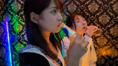 【顔出し】クラブでナンパ待ちしてたアイドル級に可愛いOL2人組。****レベルのハメ潮吹きながらイキまくるSEX大好きハッピーエロビッチと朝まで中出し大乱交！