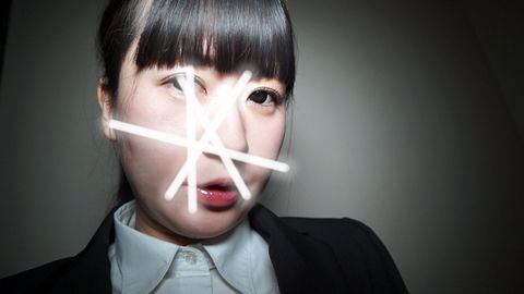 【無】裏就活_美白Fカップをリクスーのまま**面接。フェラ嫌がるんでビンタで躾けてイラマチオ。ローター突っ込んだままの膣に中出し。コードを引っ張るとピンクと一緒に白が出てくる残酷新人研修