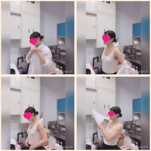 【更衣室／バイトのの仕事終わり】店長に内緒で着替え中にこそっとオナニー（mp4）