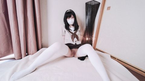 【地味エロお嬢様中出し2連発！】中出しされるとギュッとなってしまいます。前回よりクリがデカくなってません！
