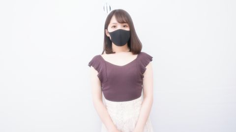 Beautiful apparel clerk "boyfriend betrayal", squirting with electric massager, sexually curious bea