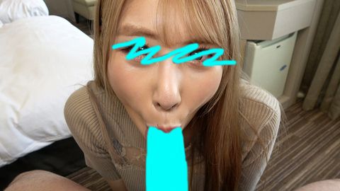 唾液塗れの下品じゅぼフェラ披露！チンポを頬張り大喜びの白ギャル*【おしゃぶりNo.4】