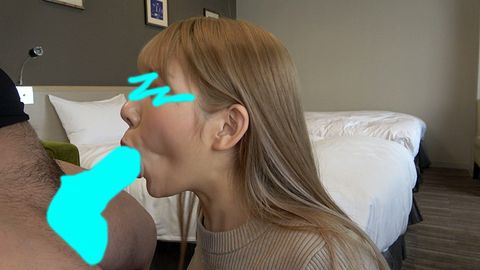 唾液塗れの下品じゅぼフェラ披露！チンポを頬張り大喜びの白ギャル*【おしゃぶりNo.4】