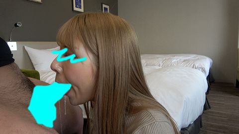 唾液塗れの下品じゅぼフェラ披露！チンポを頬張り大喜びの白ギャル*【おしゃぶりNo.4】
