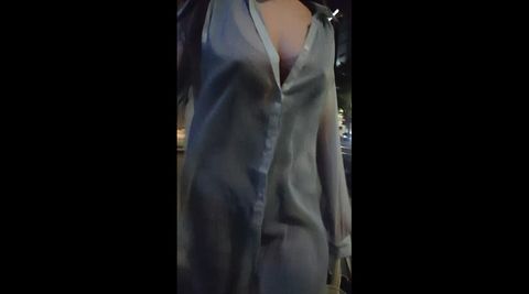 真夜中の銀座自撮り散歩パールショーツはグショグショです。