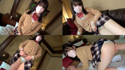 【無】ハーフでめちゃめちゃ可愛いアリサちゃん。おじさんの欲求を満たすため可愛い制服を着てご奉仕♡大量中出ししたあとはお風呂でイチャイチャフェラチオ♡