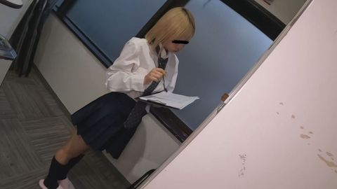 【美化委員逆さ撮り】委員活動中にノーパンフルマン****！
