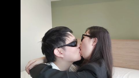 【素人限定】唾液と粘膜が交差する!! ディープキス＆顔鼻舐め＆唾液交換のねっとり濃厚セックス総集編!! 【女社長りお・人妻みほ・JDのん】