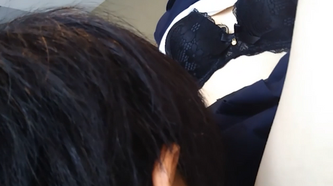 【無・制服コス】芸能人クラスの正統派美女・可愛さにビビりながらも生ハメ中出し種つけ【特典で高画質】