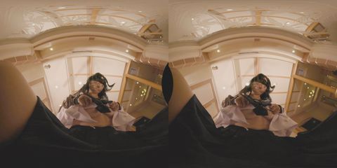 【180VR3D】開店10分600円　顔面騎乗屋さん02　さくら22歳制服バージョン