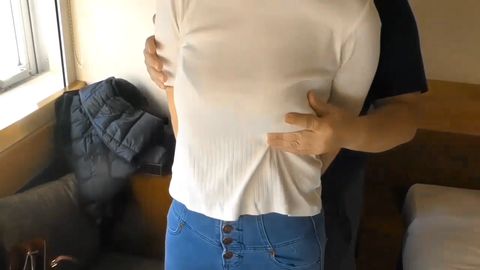 【個人撮影】買物の最中に呼び出されて寝取られる巨乳人妻   その１＆その２