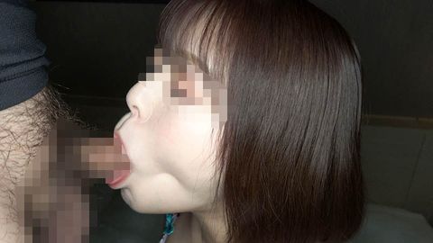 【4K】物凄い吸引*のバキュームフェラでザー汁飲精フェラ！Ｈカップ美巨乳*個人撮影23