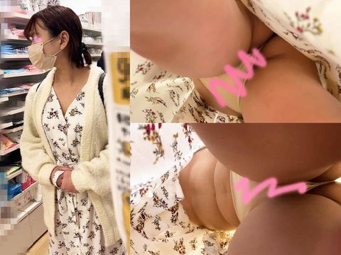 ワンピの可愛い系**さんの食い込み気味パンツを逆さ撮り Vol.3