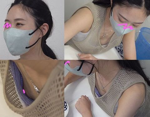 #53【胸チラ/パンチラ】スレンダー美女のエロ乳首/若妻のぷっくり乳首・ハミマン！