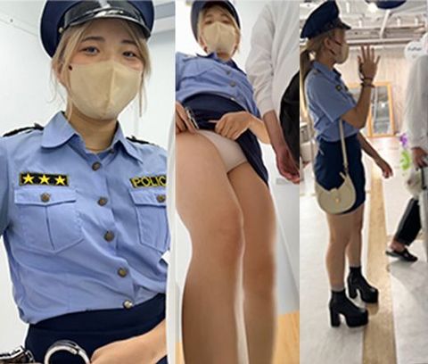 痴女ポリスに撮影バレ！プリクラ連行された件【パンチラ】