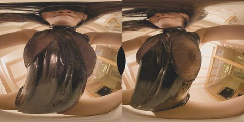 【180VR3D】開店10分600円　顔面騎乗屋さん04　さくら22歳SM風衣裳＆全裸＆ウーマナイザー